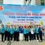 TRƯỜNG MẦM NON HOA HỒNG 3 THAM GIA CHƯƠNG TRÌNH ĐI BỘ ĐỒNG HÀNH CHÀO MỪNG CÁC SỰ KIỆN CHÍNH TRỊ TRỌNG ĐẠI
